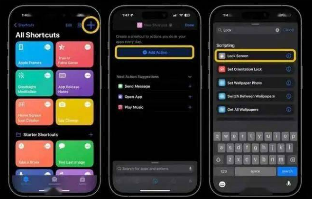 柯坪苹果14锁屏维修店分享iPhone14升级iOS16.4后如何创建锁屏快捷方式 