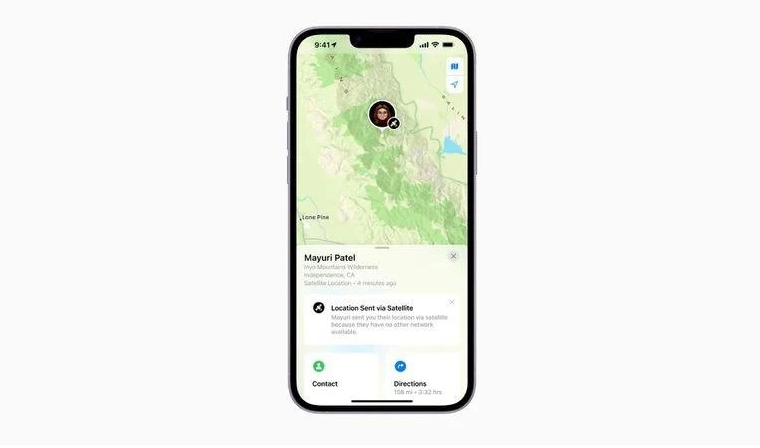 柯坪苹果14维修分享iPhone14系列中 FindMy功能通过卫星分享位置方法教程 